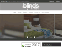 Tablet Screenshot of blindsandshadesbymark.com